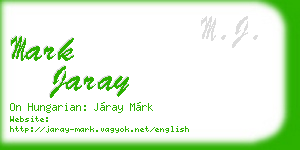 mark jaray business card